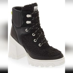 Sorel Block Heel Lace-up Bootie